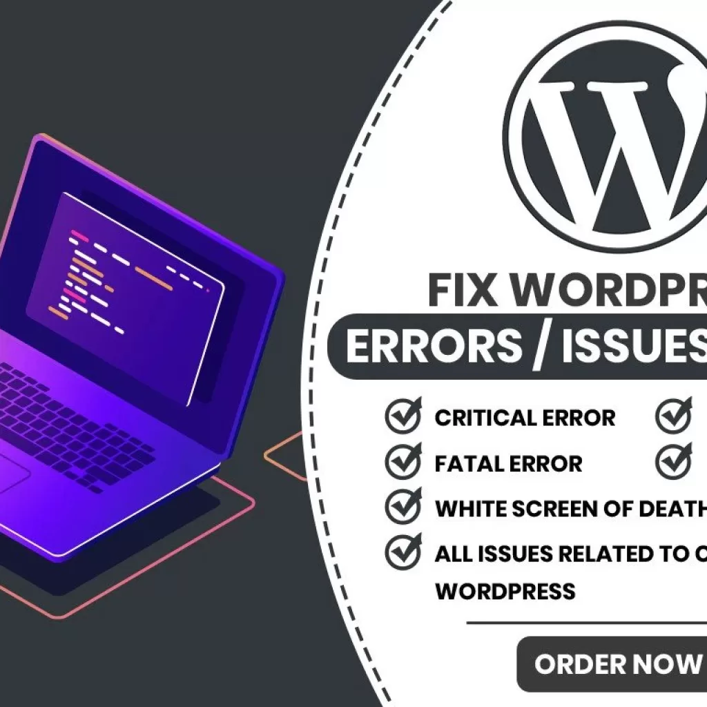 625I will fix wordpress issues wordpress errors and bugs