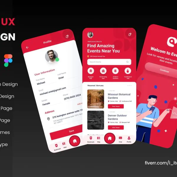 779I will do attractive mobile app UI UX design