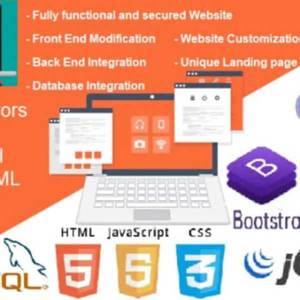 763I will design stunning HTML forms in bootstrap, javascript, website