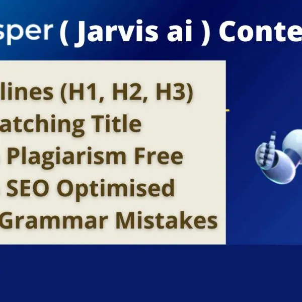 956I will do surfer SEO optimization articles using jasper ai or jarvis