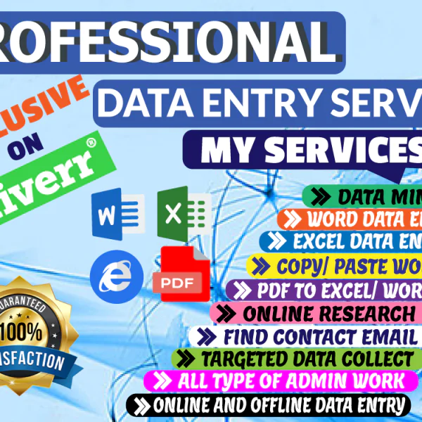 1564I will do any data entry work for you
