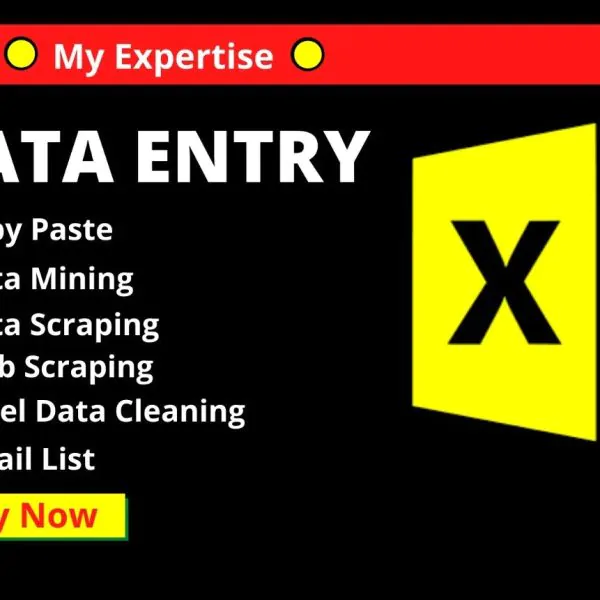 1611I will do data entry, excel, copy paste, scraping, and PDF to excel